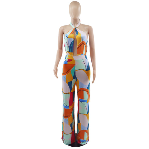 Color-Multi-Loose Wide Leg Backless Casual All-Match High Waist Jumpsuit-Fancey Boutique