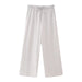 Color-Trousers-Summer Women Clothing Linen Hanging Collar Top High Waist Loose Wide Leg Pants Sets-Fancey Boutique