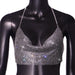 Color-Black-Direct Nightclub Metal Chain Sequin Sling Tube Top-Fancey Boutique