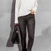 Ladies Autumn Winter Design Pile Collar Loose Velvet Long Sleeve Knitted Top Pullover-Fancey Boutique