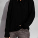 Ladies Autumn Winter Design Pile Collar Loose Velvet Long Sleeve Knitted Top Pullover-Fancey Boutique