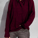 Ladies Autumn Winter Design Pile Collar Loose Velvet Long Sleeve Knitted Top Pullover-Fancey Boutique