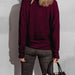 Ladies Autumn Winter Design Pile Collar Loose Velvet Long Sleeve Knitted Top Pullover-Fancey Boutique