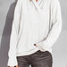 Ladies Autumn Winter Design Pile Collar Loose Velvet Long Sleeve Knitted Top Pullover-Fancey Boutique