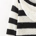 Early Autumn Retro Pullover V neck Loose Short Striped Hooded Sweater Top-Fancey Boutique