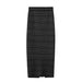 Color-Black Skirt-Spring Summer Sleeveless Wooden Knitted Vest Sling Mid Length Slim Fit Fishtail Skirt-Fancey Boutique