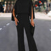 Color-Black-Women Clothing Popular Turtleneck Jumpsuit-Fancey Boutique