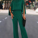 Color-Green-Women Clothing Popular Turtleneck Jumpsuit-Fancey Boutique