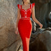 Color-Red-Women Elegant Dress Sexy Tight Evening Dress Party Bodycon Dress-Fancey Boutique
