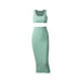 Color-Green-Spring Summer Skirt Two-piece Women Clothing Supply Sexy Tight Dress-Fancey Boutique