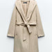 Color-Khaki-Fall Women Clothing Hooded Woolen Coat Windbreaker Coat-Fancey Boutique