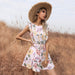 Summer Women Wear Printed Waist Controlled Patchwork Ruffled Design Dress-Fancey Boutique