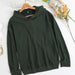 Color-Olive Green-Autumn Women Solid Color Hooded Long Sleeve Women Sweater-Fancey Boutique