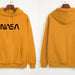 Color-Yellow-Autumn Winter Coat Women NASA Print Hooded Fleece Lined Sweater Women Autumn Korean Loose-Fancey Boutique