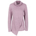 Color-Pink-Autumn Long Sleeved Sweater Women Turtleneck Irregular Asymmetric Bottoming Shirt Top-Fancey Boutique