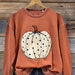 Color-nacarat-Ladies Cotton Halloween Limited Washed Worn Rib Stitching Thickening Sweater-Fancey Boutique