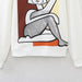 Autumn White Bottoming Shirt Top Cotton Loose Girl Embroidery Pattern Sweater-Fancey Boutique