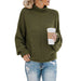 Color-Army Green-Autumn Winter Knitwear Women Clothing Thick Thread Turtleneck Pullover Women-Fancey Boutique