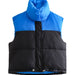 Color-Blue-Women Autumn Winter Brand down Vest Hidden Hat Women-Fancey Boutique