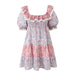 Color-Multi-Summer Printed Ruffles Strap Dress Women-Fancey Boutique