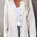 Color-White-Women Clothing Autumn Winter Solid Color Long Sleeve Jacket Outerwear-Fancey Boutique