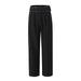 Color-Black-Velcro Waist Slim Fit Slimming Wide Leg Work Pant Women Wild Casual Mopping Trousers-Fancey Boutique