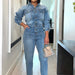 Color-Light Blue-Women Clothing Spring Sexy Denim Jumpsuit-Fancey Boutique