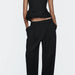 Casual Autumn Asymmetric Slim Vest Pleated Skinny Pant-Fancey Boutique