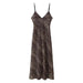 Color-Animal Pattern-Women Clothing V Neck Animal Print Silk Satin Texture Suspender Advanced Slim Fit Dress-Fancey Boutique