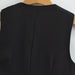 Women Clothing French Black Velvet V Neck Vest Jacket-Fancey Boutique