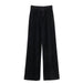 Color-Black-Winter Women Clothing Mink-like Long Hair Knitted Casual Pants Knitted Trousers-Fancey Boutique