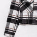 Fall Women Clothing Street Plaid Woolen Short Shacket-Fancey Boutique