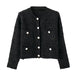 Women Clothing French All Match Pocket Decoration Classic Knitted Cardigan Coat-Fancey Boutique