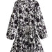 Color-Multi-Fall Women Clothing Waist Slimming Printed Shirt Dress-Fancey Boutique