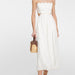 Color-White-【MOQ-5 packs】 Scallop Shaped Trim Breathable Dress Simple Jacquard Quite Wide Slim Dress-Fancey Boutique