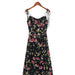 Color-Black-Women Clothing Spring Print Sleeveless V Neck Maxi Dress-Fancey Boutique