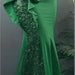 Color-Green-Women Clothing One Shoulder Sleeveless Dress Sheath Dress-Fancey Boutique