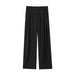 Color-Black-Autumn Multi Color High Waist Slimming Loose Casual Trousers-Fancey Boutique