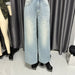 Retro Long Wide Leg Pants Sexy Loose Wide Leg Jeans High Waist Trousers for Women-Fancey Boutique