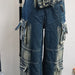 Color-Blue-【MOQ-5 packs】 Women Casual Loose Jeans-Fancey Boutique