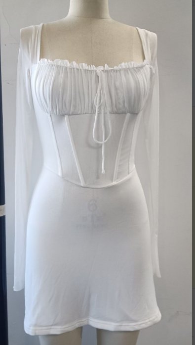 Color-White-【MOQ-5 packs】 Ladies Sexy Dress-Fancey Boutique