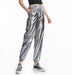 Color-Gun Gray-Casual Sports Street Hip Hop Party Shiny Colorful Trousers Hologram Laser Loose Women Pants-Fancey Boutique