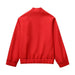 Women Clothing Spring Solid Color Wool Varsity Jacket-Fancey Boutique