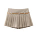 Color-Khaki-Winter Women Clothing Fashionable All Match Casual Wide Pleated Pant skirt-Fancey Boutique