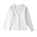 Color-White Coat-Spring Casual Loose Knitted Coat Knitted Mini Skirt Women-Fancey Boutique