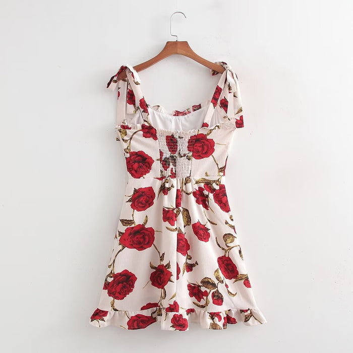 Color-Floral Cami Dress for Women Summer French Dress-Fancey Boutique