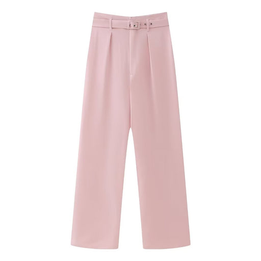 Color-Pants-Spring Women Clothing Short Western Assembly Belt Pants Sets-Fancey Boutique