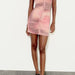 Spring Women Clothing Slim Print Silk Net Short Dress-Fancey Boutique