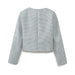 Fresh Mint Green Early Spring Classic Cardigan Short Coat + Pleated Skirt for Women-Fancey Boutique