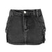 Denim Skirt Women Summer Retro Stretch Tight Cargo Pocket Hip Skirt-Fancey Boutique